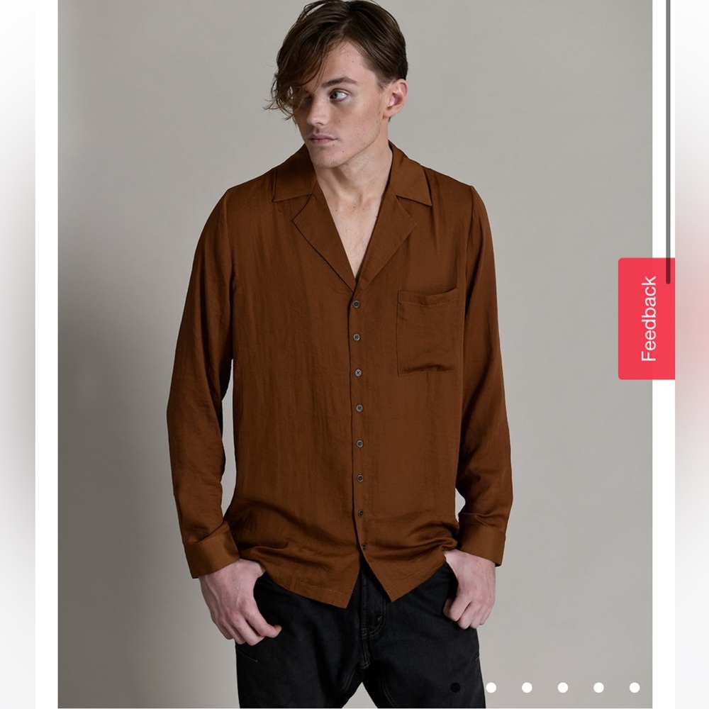 One teaspoon COPPER SHIRT FAUX SILK
COPPER BUTTON DOWN